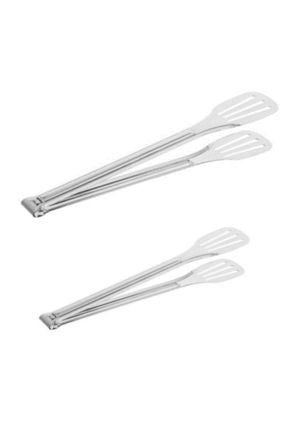 PASLANMAZ ÇELİK KROM ET MANGAL MAŞASI 33CM