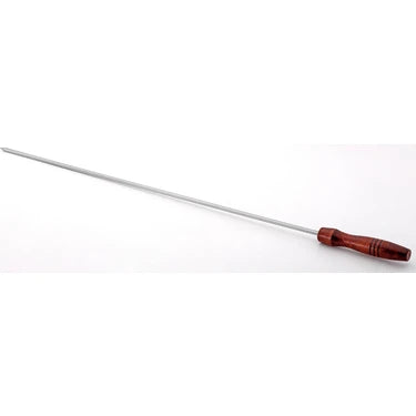 PASLANMAZ ÇELİK ŞİŞ KARE 5 MM 60 CM AHŞAP SAPLI