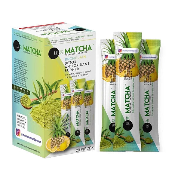 MATCHA DETOKS ÇAYI BROMELAİN LİMON AROMALI