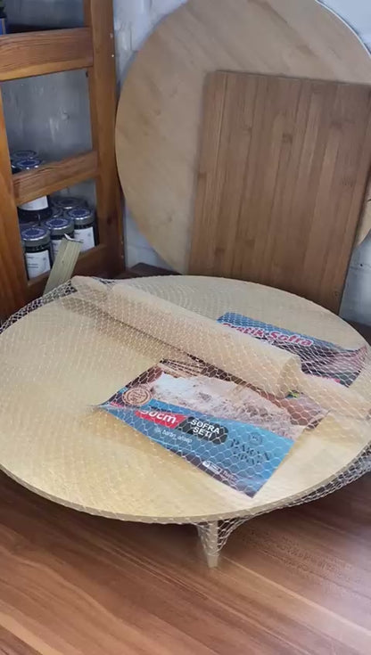 AHŞAP PRATİK SOFRA SETİ 42 CM
